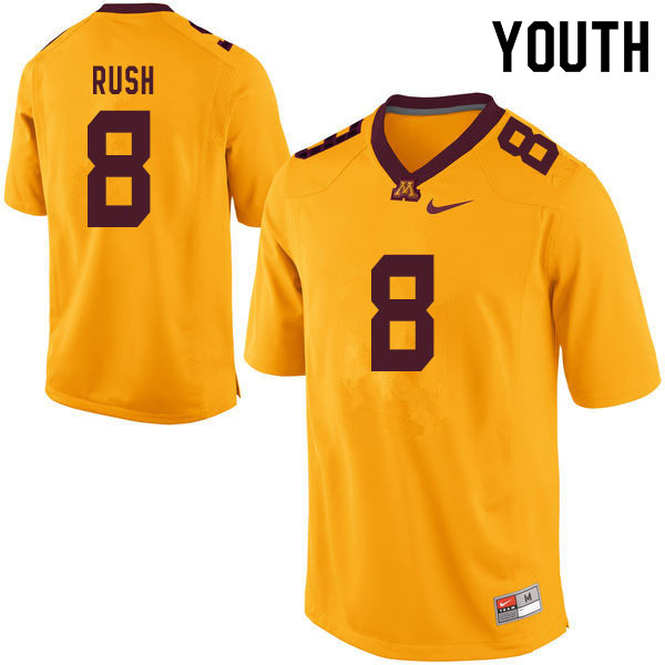 Youth #8 Thomas Rush Minnesota Golden Gophers College Football Jerseys Sale-Yellow